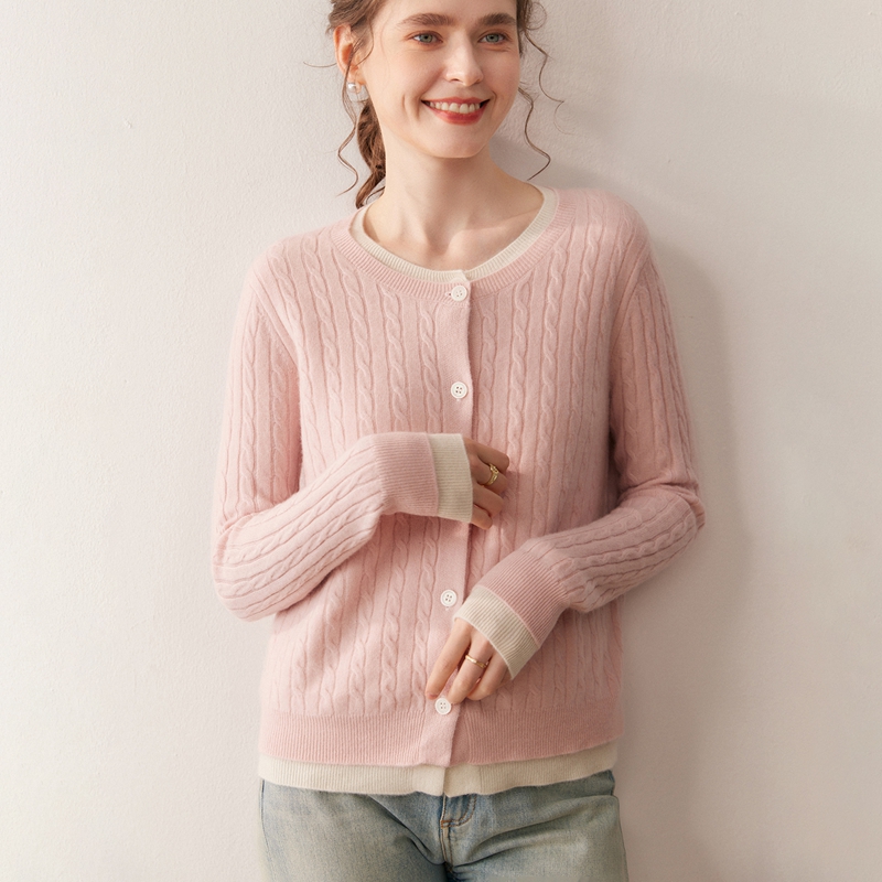 Winter Clothing Essentials For Women - เสื้อคาร์ดิแกนแคชเมียร์สำหรับผู้หญิง ฤดูใบไม้ร่วง ฤดูหนาว ผ้าแคชเมียร์แท้ 100% เสื้อถักไหมพรม