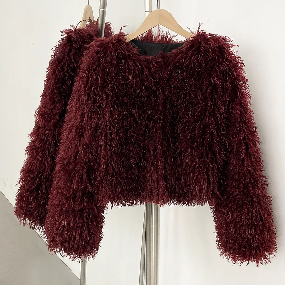 Winter Clothing Manufacturers - เสื้อแจ็คเก็ตขนเฟอร์เทียม OFTBUY สไตล์ใหม่ เสื้อโค้ทขนเฟอร์รักษ์โลก เสื้อผ้าผู้หญิงแบบครอป ส่งตรงจากผู้ผลิต