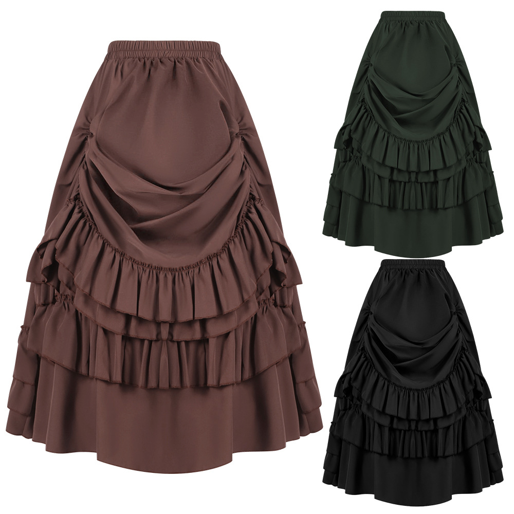 Winter Clothing Manufacturers - กระโปรงสไตล์วิคตอเรียนแบบกอธิค แฟชั่นย้อนยุคสำหรับผู้หญิง เสื้อผ้าสไตล์ศิลปะยุคเรอเนซองส์ ผู้ผลิตจากจีน สำหรับฤดูหนาว