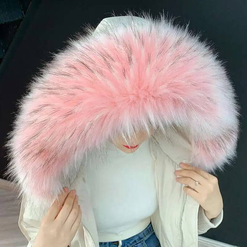 Winter Clothing Deals - ที่ถอดออกได้ Faux FUR COLLAR ขนาดใหญ่พิเศษ WARM
