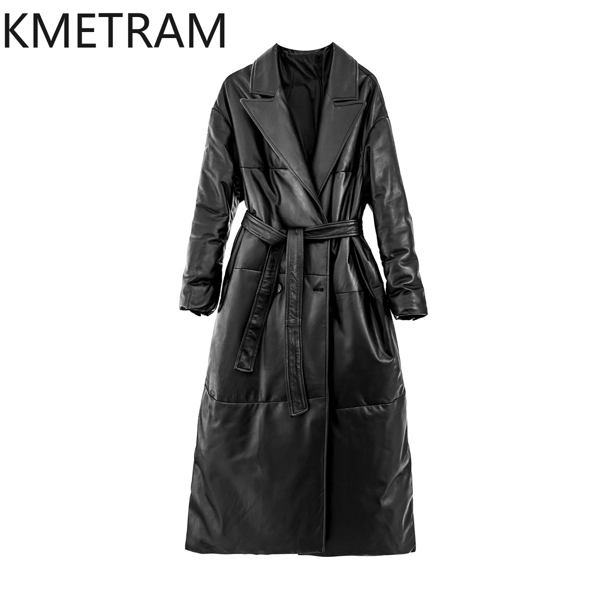 Puffer Jacket Women Down - ห่านสีขาวลงของแท้หนังปักเป้าแจ็คเก็ตเสื้อผ้าผู้หญิงหนังแกะจริงยาวลงเสื้อฤดูหนาวแจ็คเก็ตหลวม 2024хок