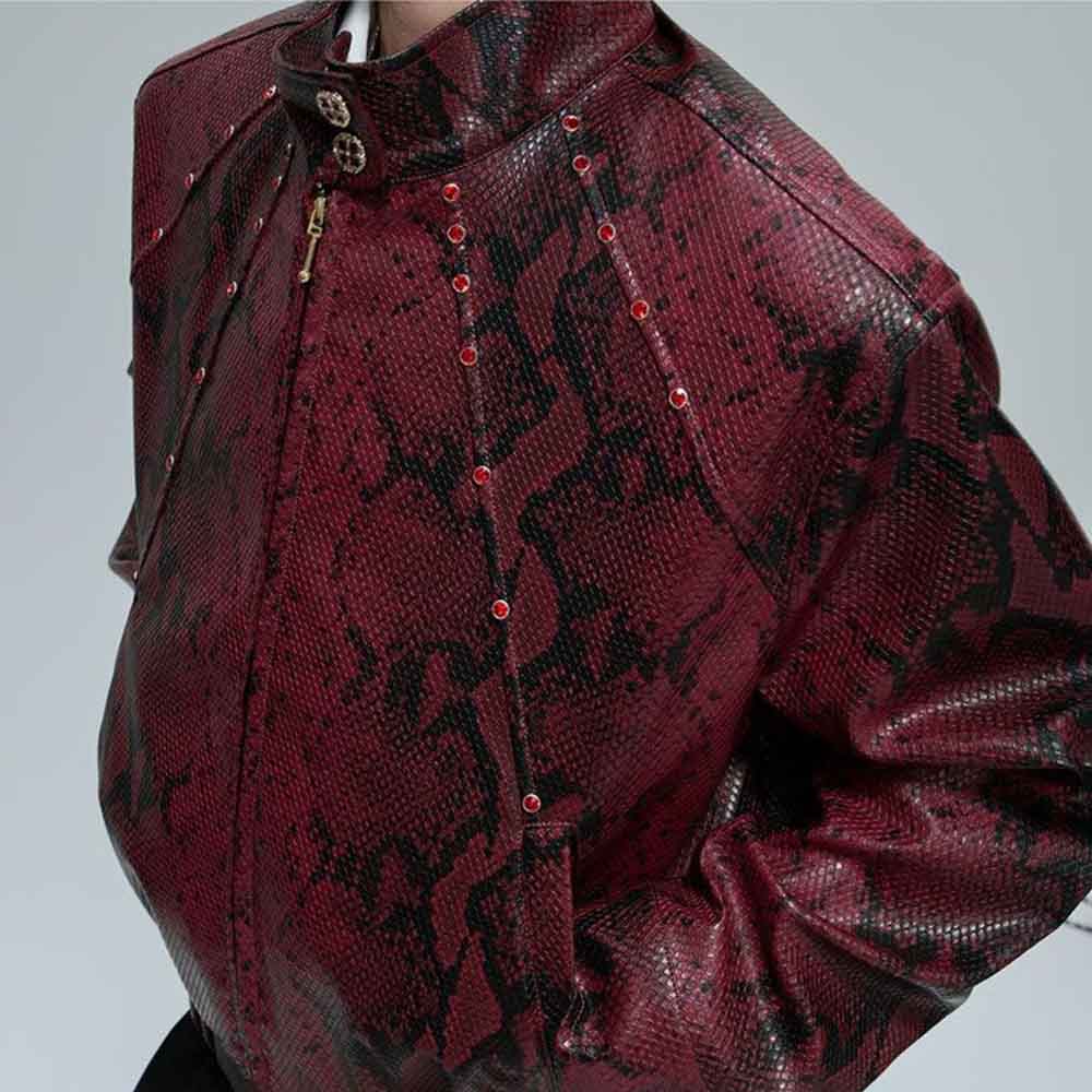 เสื้อแจ็คเก็ตผู้ชายลายหนังงู ป - Winter Clothing Jewel บทวิจารณ์และราคา
