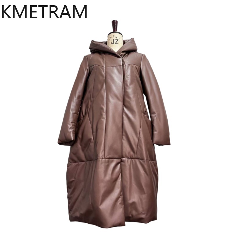 100% หนังแกะเสื้อพัฟเฟอร์ผู้หญ - Puffer Jacket Women Down บทวิจารณ์และราคา