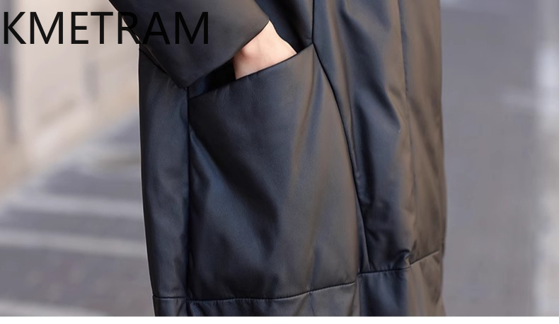 100% หนังแกะเสื้อพัฟเฟอร์ผู้หญ - Puffer Jacket Women Down บทวิจารณ์และราคา
