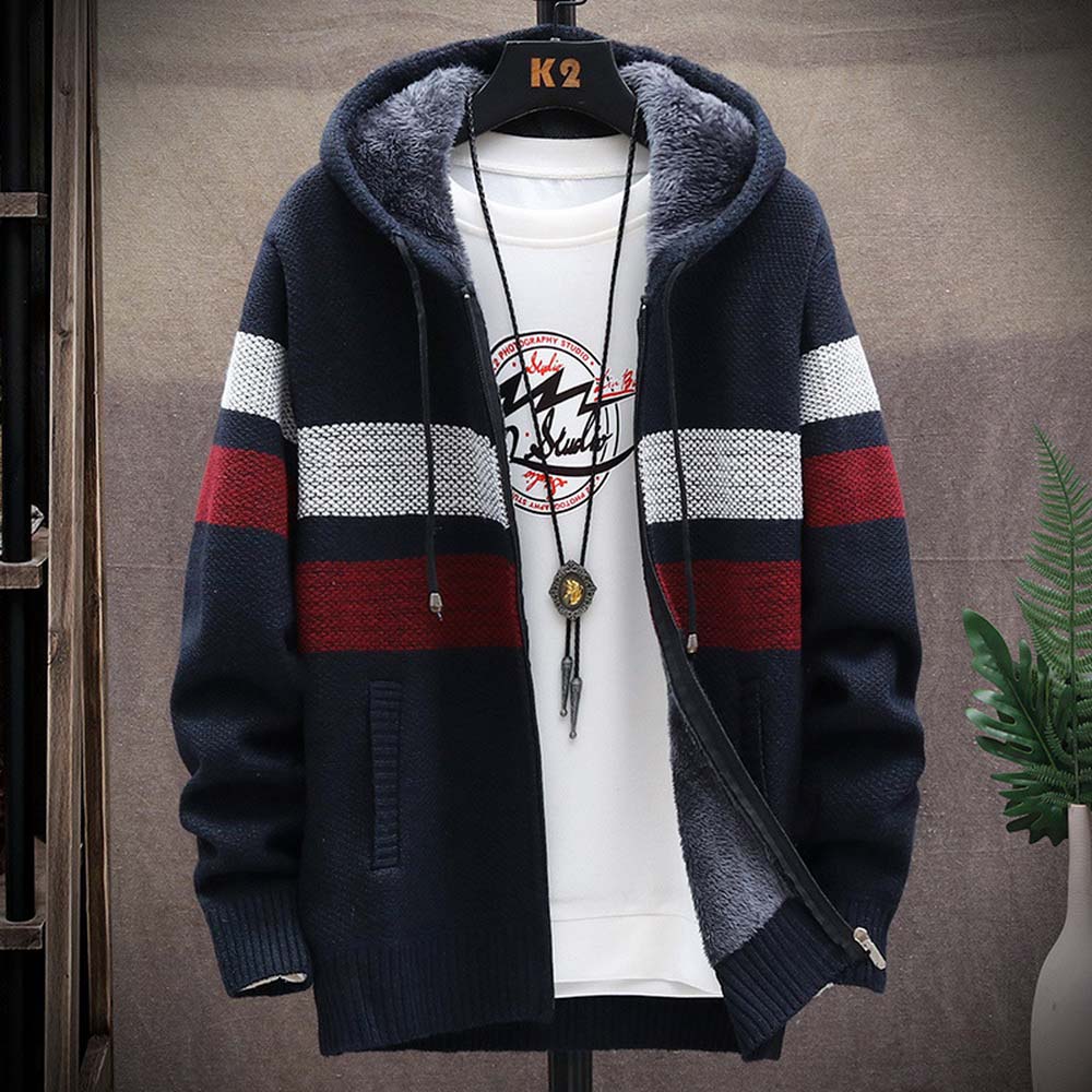 ผู้ชายลายเสื้อกันหนาวหนาขนแกะซ - Winter Clothing Uae บทวิจารณ์และราคา