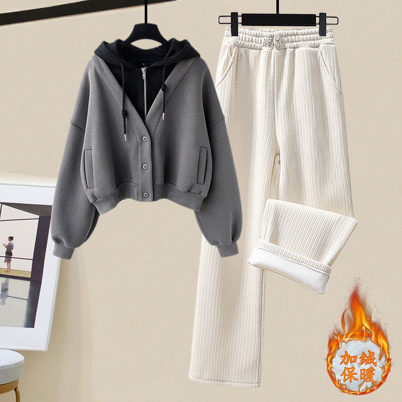 Plush และหนา Hoodie แจ็คเก็ตกา - Winter Clothing Sales บทวิจารณ์และราคา