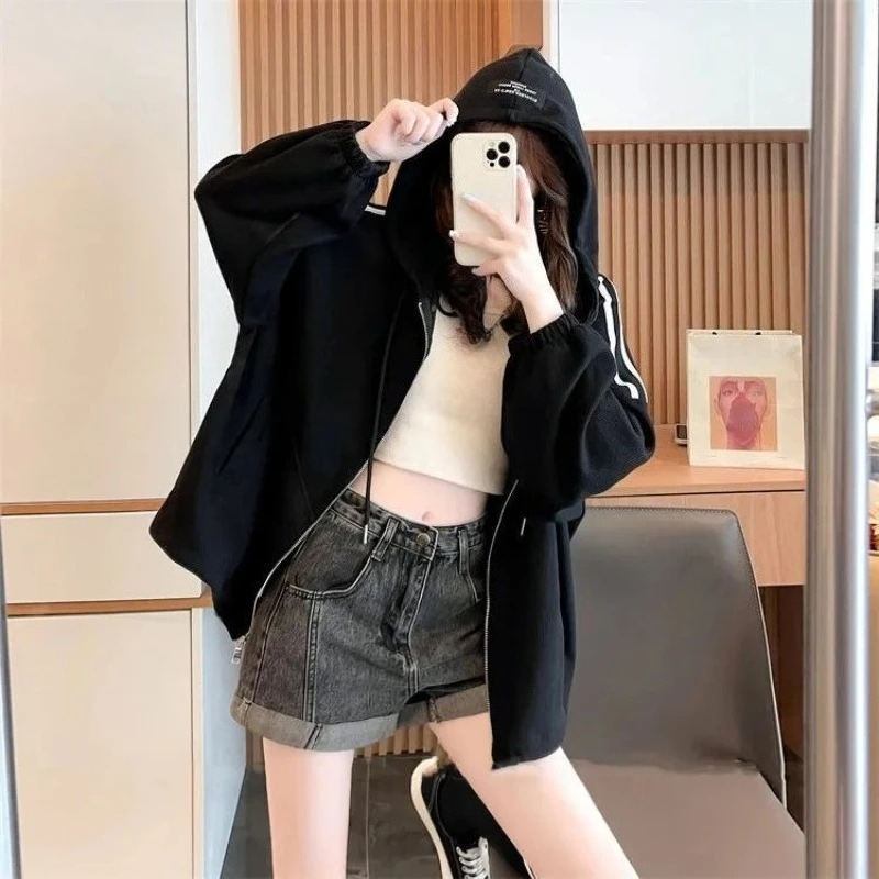 เสื้อฮู้ดผู้หญิงแบบมีซิป สีตัด - Winter Clothing Essentials For Women บทวิจารณ์และราคา