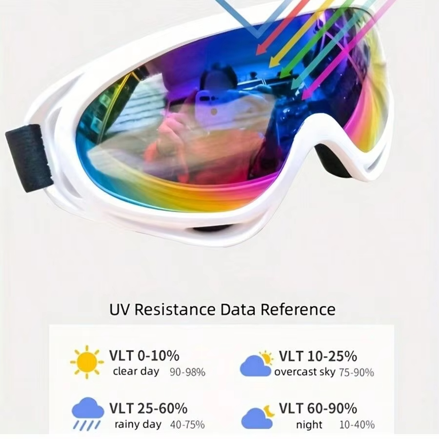 1 PC ขนาดใหญ่กรอบแว่นตาสกีโพลา - Snow Goggle Uv บทวิจารณ์และราคา
