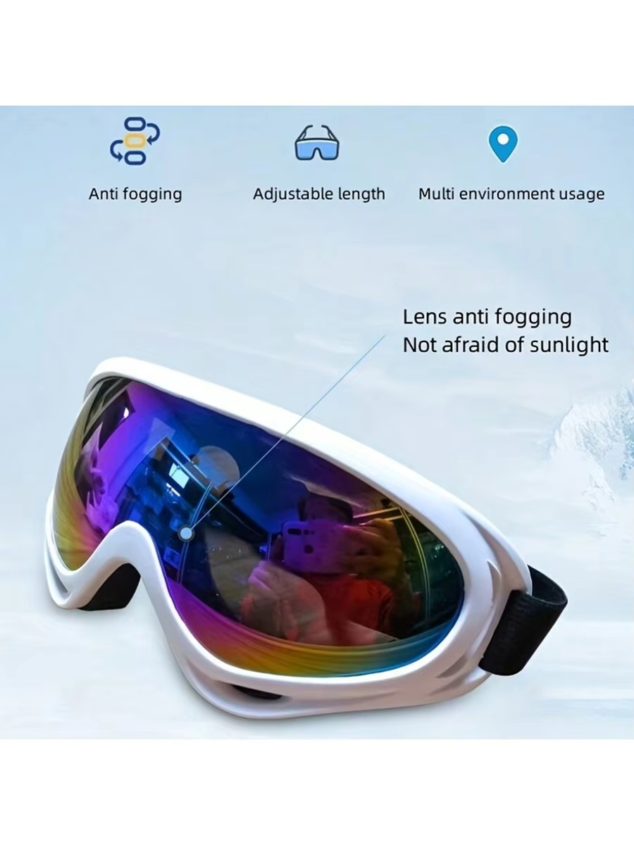 1 PC ขนาดใหญ่กรอบแว่นตาสกีโพลา - Snow Goggle Uv บทวิจารณ์และราคา