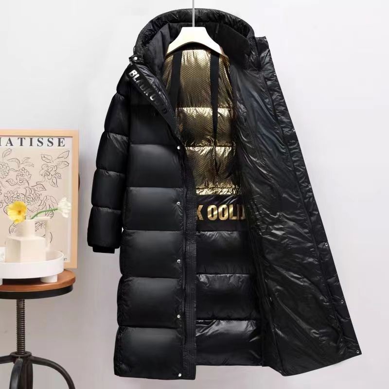 เสื้อกันหนาวขนเป็ดยาวมีฮู้ดสำห - Puffer Jacket Women Down บทวิจารณ์และราคา