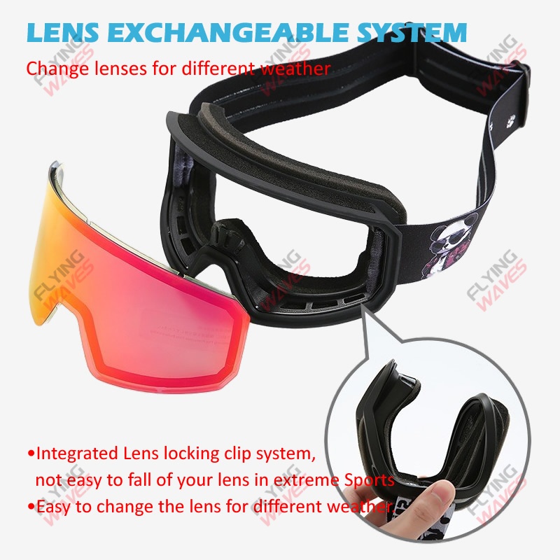 แว่นตาสกีแบบเต็มหน้าสำหรับผู้ใ - Snow Goggle Uv บทวิจารณ์และราคา