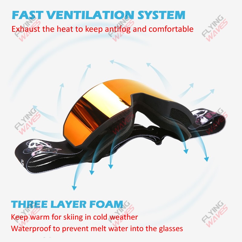 แว่นตาสกีแบบเต็มหน้าสำหรับผู้ใ - Snow Goggle Uv บทวิจารณ์และราคา