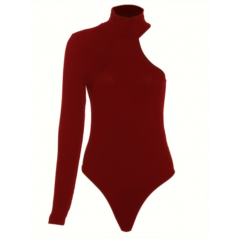บอดี้สูทแขนยาวแบบไหล่เดียว ผ้า - Winter Clothing For Women บทวิจารณ์และราคา