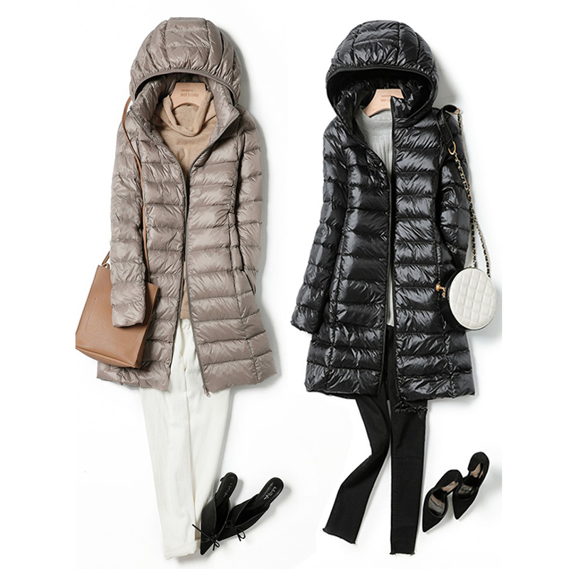 ผู้หญิง X-Long Office Lady หมว - Puffer Jacket Women Down บทวิจารณ์และราคา