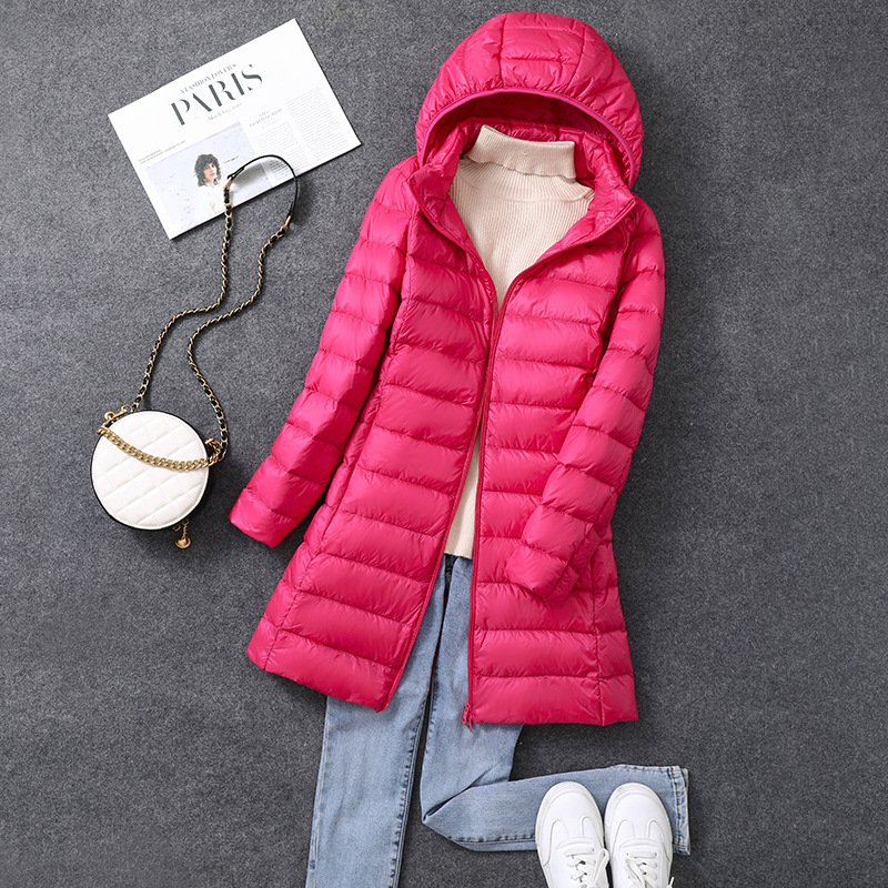 ผู้หญิง X-Long Office Lady หมว - Puffer Jacket Women Down บทวิจารณ์และราคา