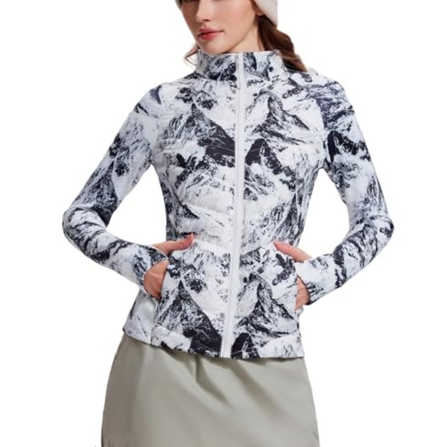 เสื้อแจ็คเก็ตพัฟเฟอร์น้ำหนักเบ - Puffer Jacket Women Down บทวิจารณ์และราคา