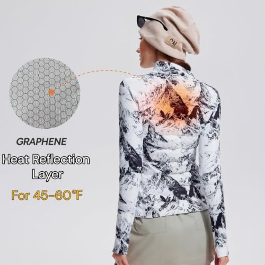 เสื้อแจ็คเก็ตพัฟเฟอร์น้ำหนักเบ - Puffer Jacket Women Down บทวิจารณ์และราคา