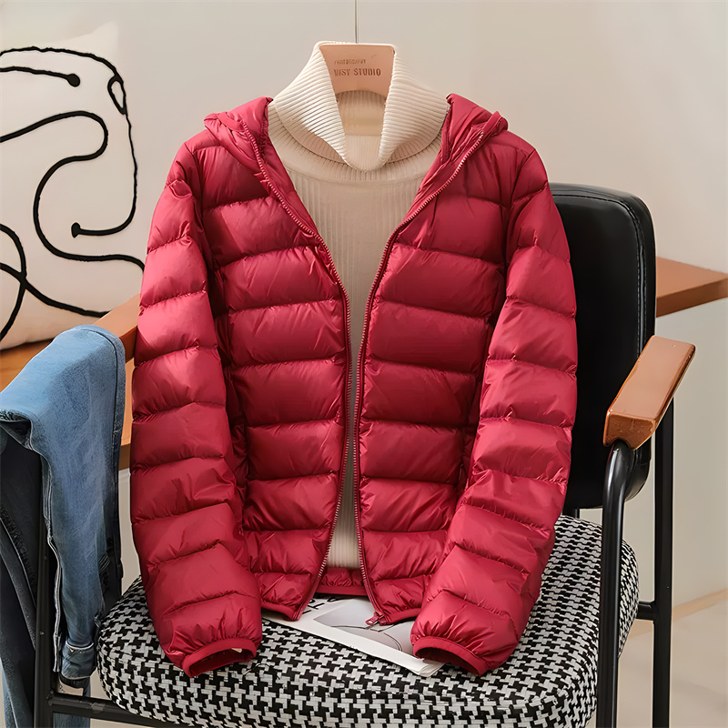 แจ็กเก็ตทรงเข้ารูปสไตล์เกาหลีม - Puffer Jacket Women Down บทวิจารณ์และราคา