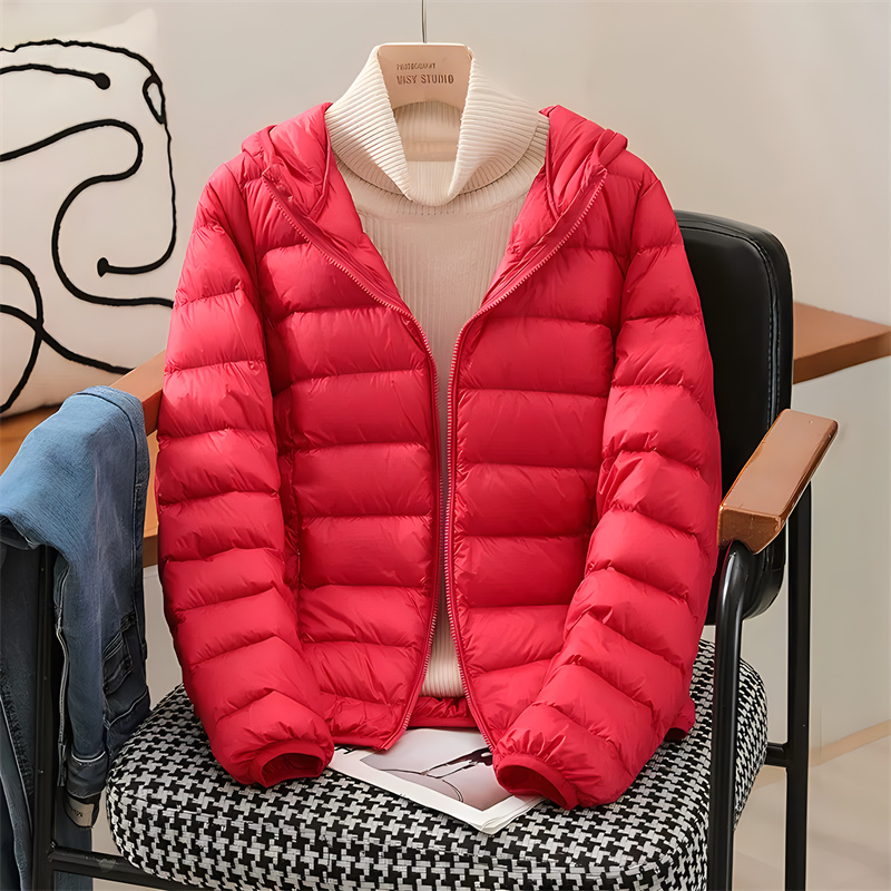 แจ็กเก็ตทรงเข้ารูปสไตล์เกาหลีม - Puffer Jacket Women Down บทวิจารณ์และราคา