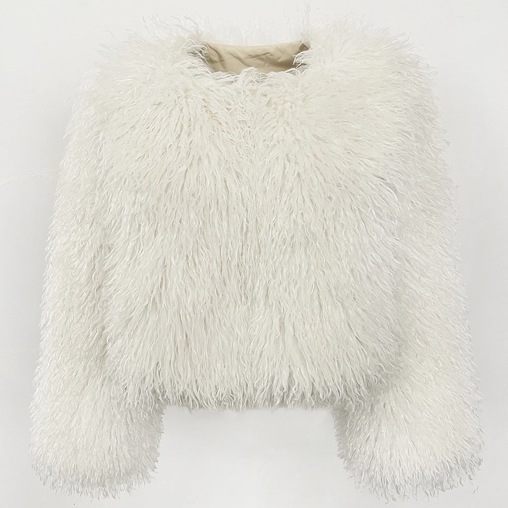 เสื้อโค้ทขนเฟอร์เทียมสีพื้นสำห - Winter Clothing Manufacturers บทวิจารณ์และราคา