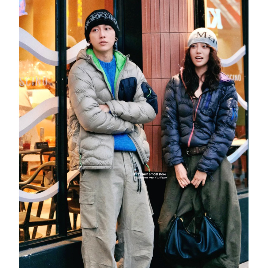 Firmranch ใหม่ฤดูหนาวคู่ Multi - Puffer Jacket Women Down บทวิจารณ์และราคา