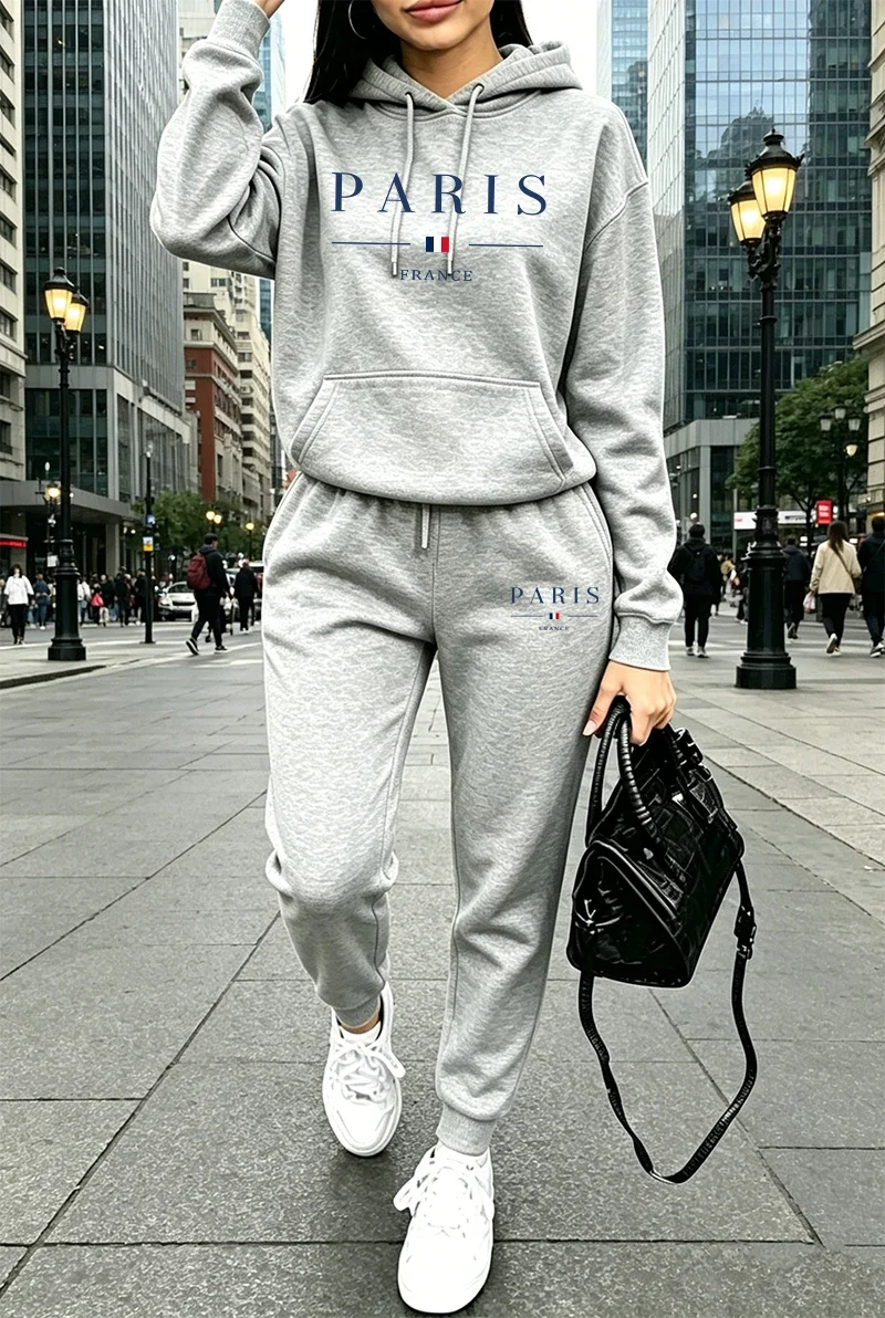 ชุดกีฬาฮู้ดดี้กางเกงขายาวสไตล์ - Winter Clothing Sales บทวิจารณ์และราคา