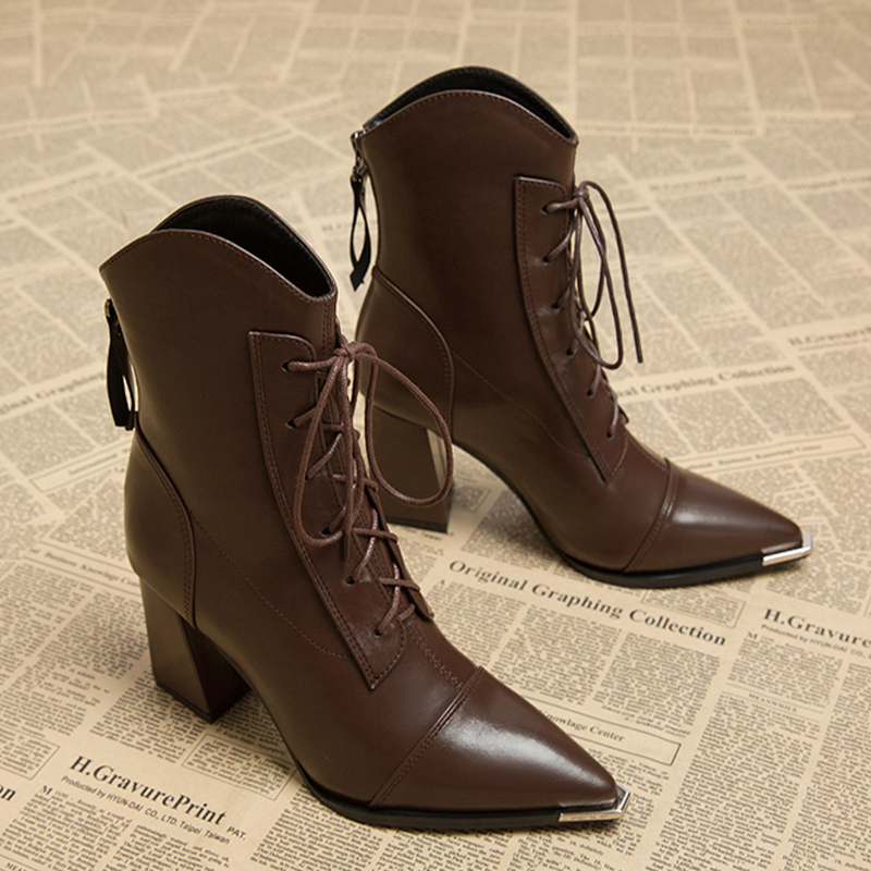 รองเท้าบูทข้อเท้าผู้หญิง แฟชั่ - Winter Clothing For Women บทวิจารณ์และราคา
